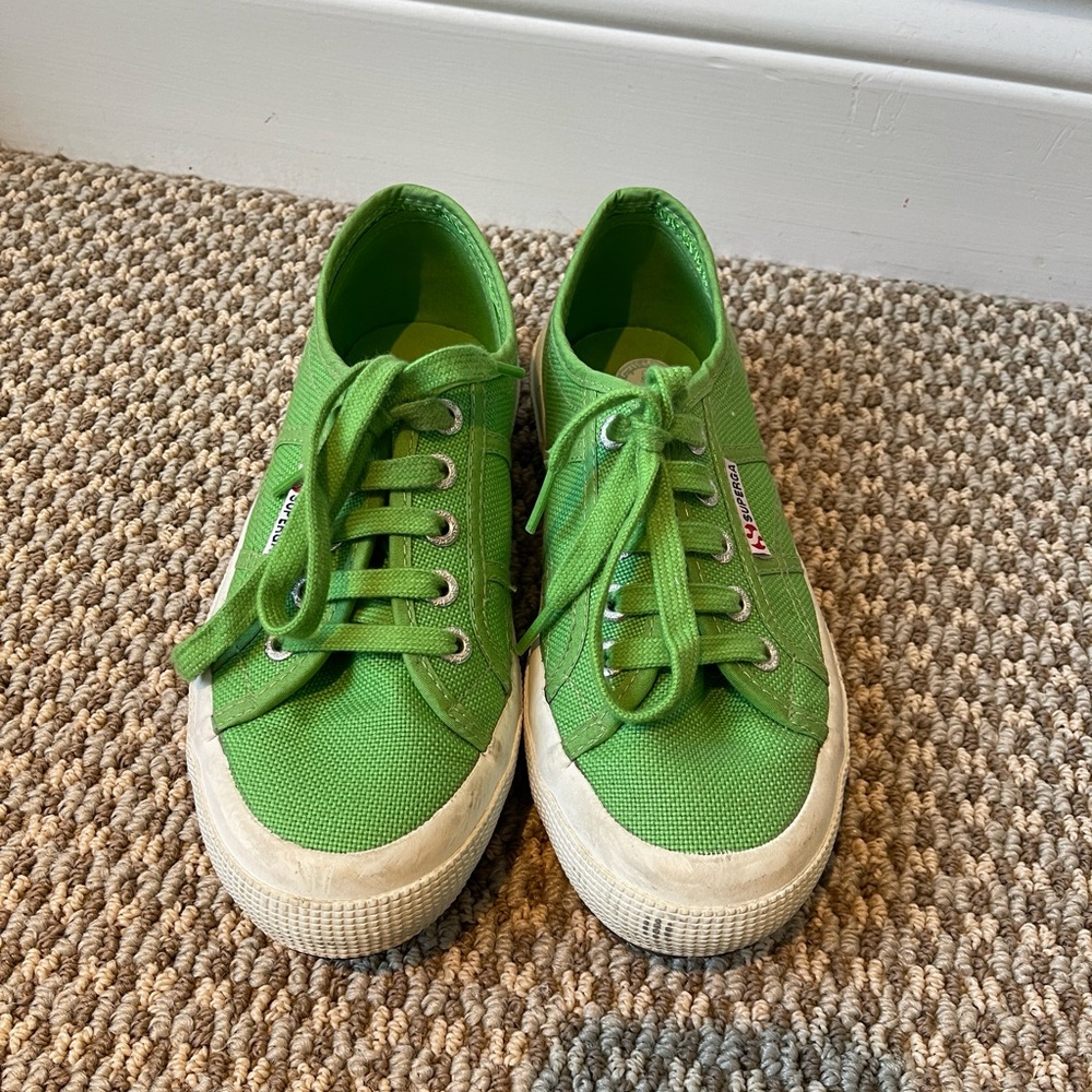 Green Superga Sneakers
